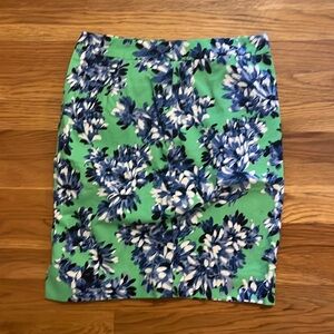 Jcrew pencil floral skirt